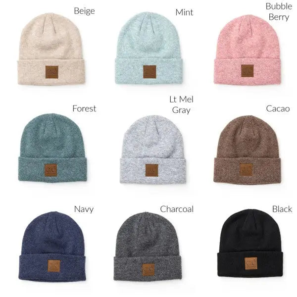 CC  Heathered Boyfriend Beanie - Pure Serenity DBA