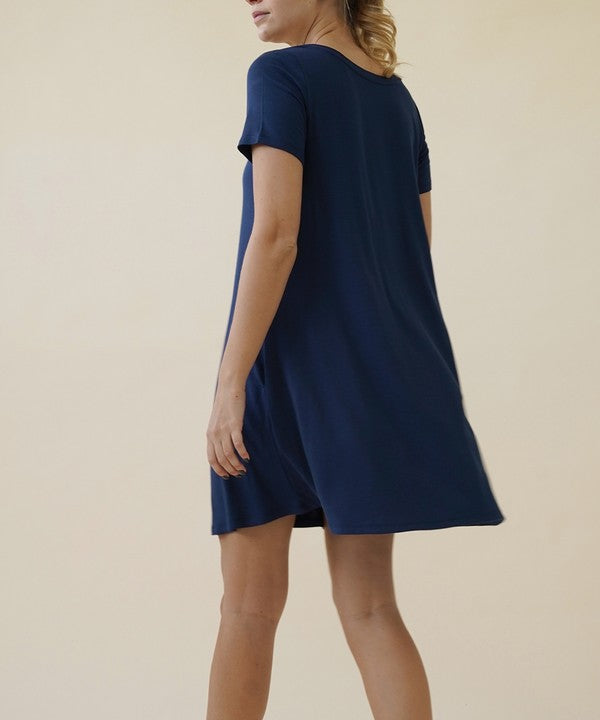 BAMBOO CLASSIC SHORT SLV DRESS - Pure Serenity DBA