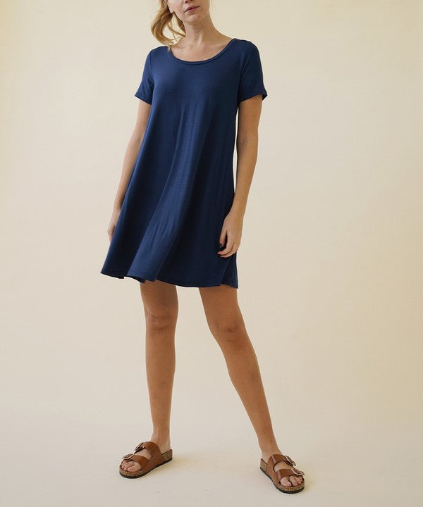 BAMBOO CLASSIC SHORT SLV DRESS - Pure Serenity DBA