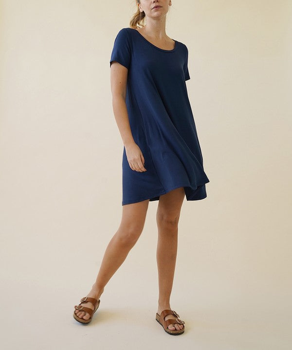 BAMBOO CLASSIC SHORT SLV DRESS - Pure Serenity DBA