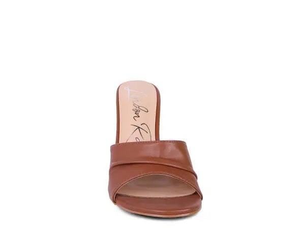 3RD DIVORCE Pleated Strap High Heeled Sandal Rag Company