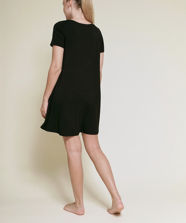 BAMBOO CLASSIC SHORT SLV DRESS - Pure Serenity DBA