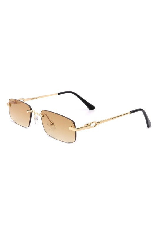 Rectangle Narrow Fashion Tinted Retro Sunglasses - Pure Serenity DBA