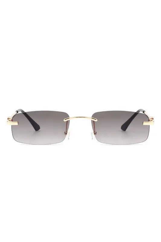 Rectangle Narrow Fashion Tinted Retro Sunglasses Cramilo Eyewear