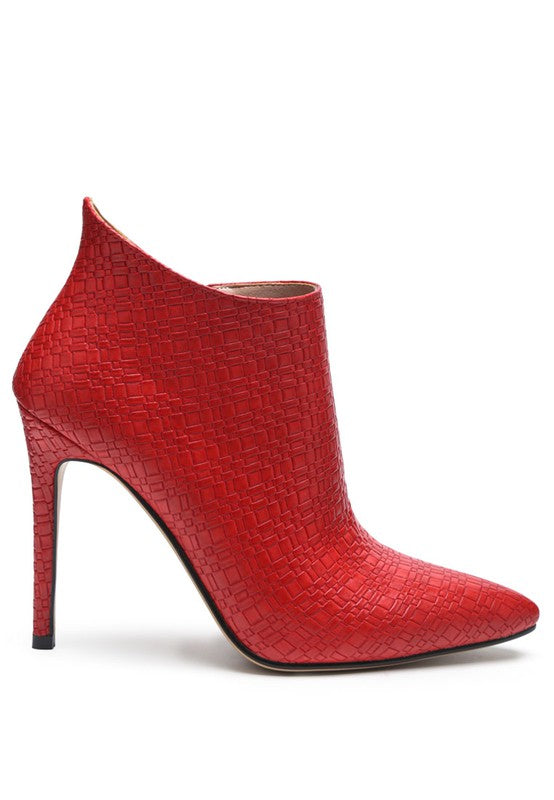 LOLITA WOVEN TEXTURE STILETTO BOOT - Pure Serenity DBA