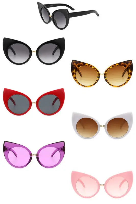 Retro High Pointed Fashion Cat Eye Sunglasses Cramilo Eyewear