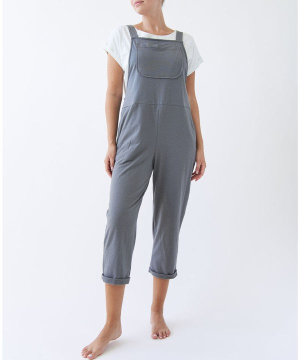 BRUSHED ORGANIC HEMP Relaxed Fit Overalls - Pure Serenity DBA