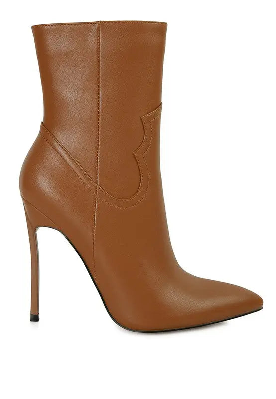 JENNER High Heel Cowgirl Ankle Boot Rag Company