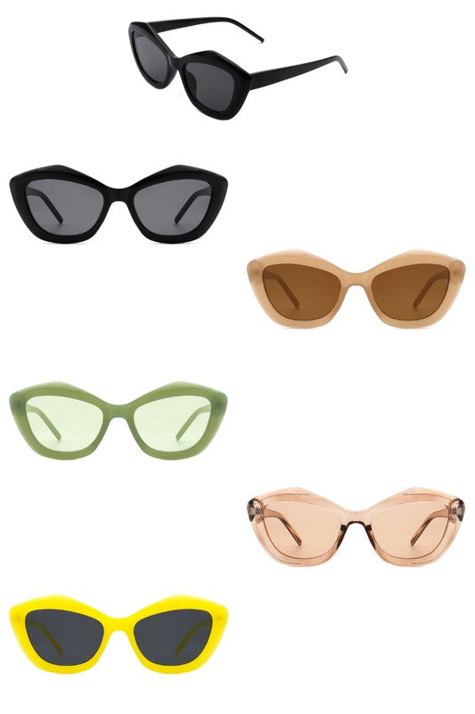 Geometric Retro Fashion Cat Eye Women Sunglasses - Pure Serenity DBA