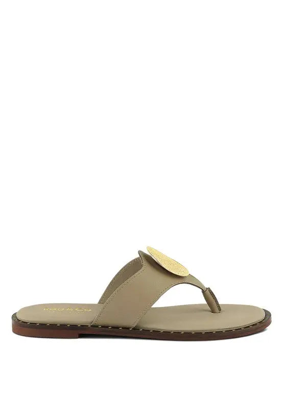 KATHLEEN Embellished Slip-On Thong Sandals Rag Company