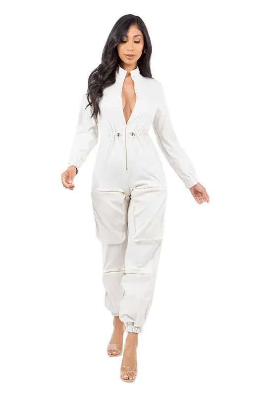 SEXY CARGO STYLE JUMPSUIT By Claude