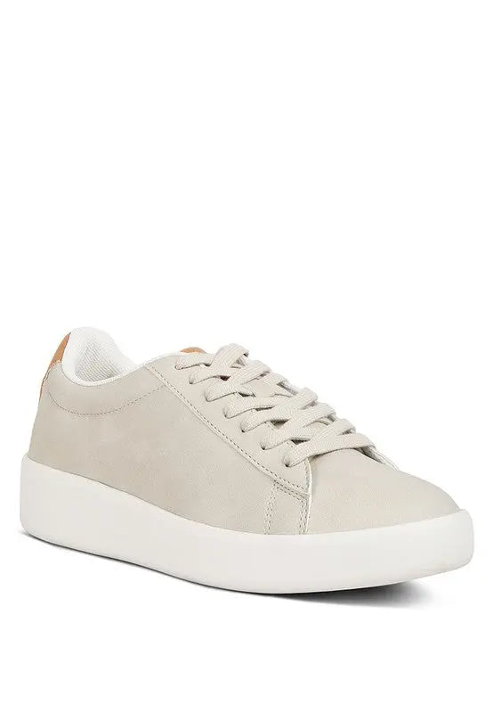 Minky Lace Up Casual Sneakers - Pure Serenity DBA