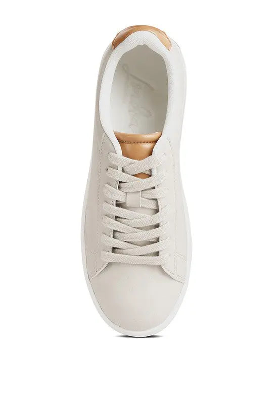 Minky Lace Up Casual Sneakers - Pure Serenity DBA