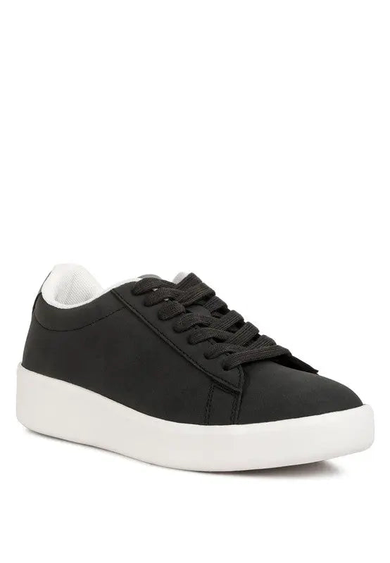 Minky Lace Up Casual Sneakers - Pure Serenity DBA