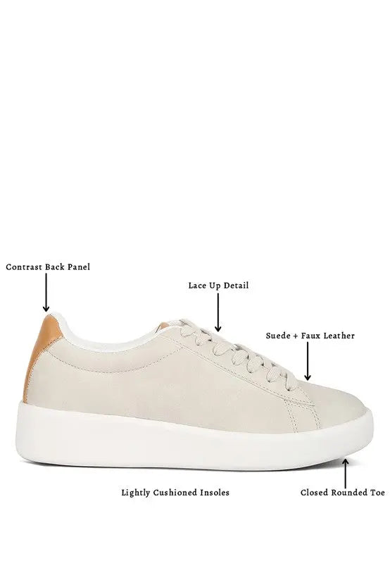 Minky Lace Up Casual Sneakers - Pure Serenity DBA