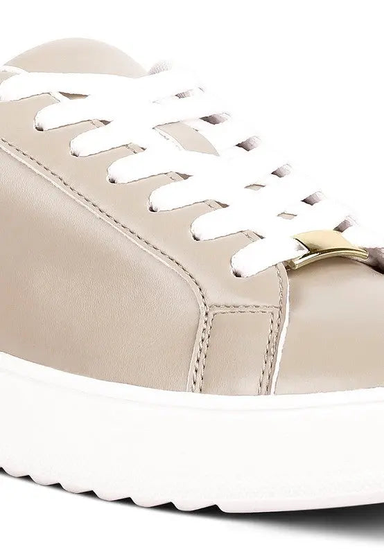 Rouxy Faux Leather Sneakers Rag Company