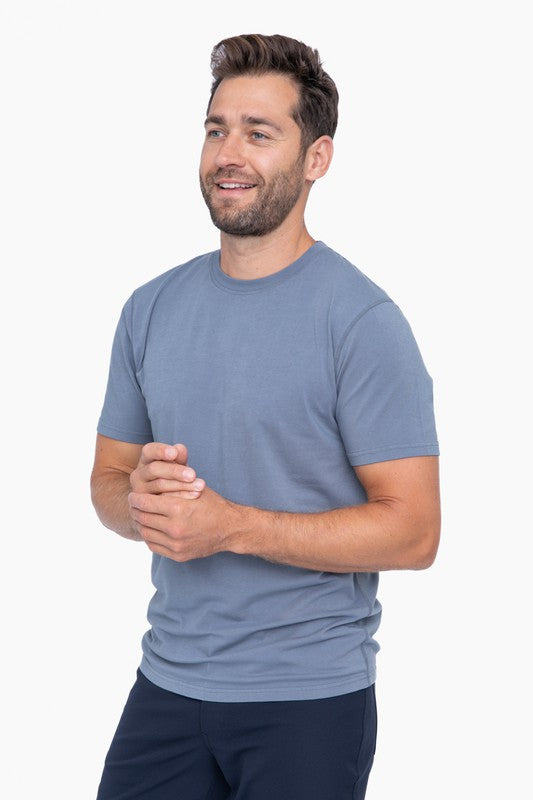 Pima Cotton Blend Short Sleeve Tee - Pure Serenity DBA