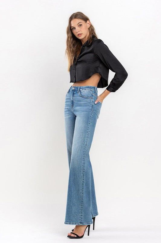 High Rise Wide Leg Jeans - Pure Serenity DBA