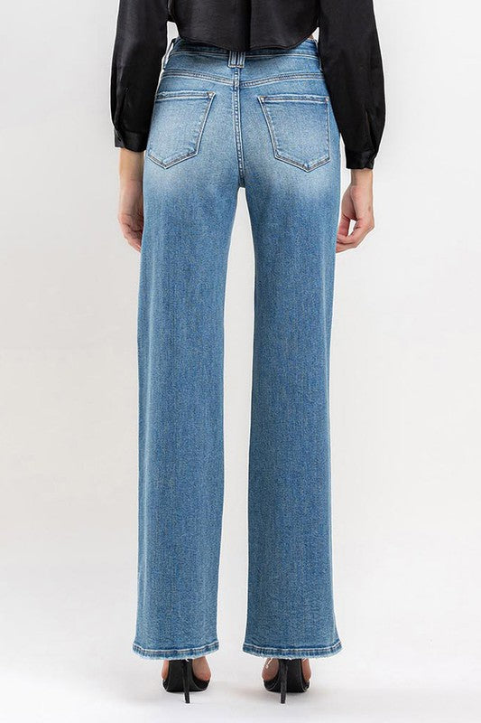 High Rise Wide Leg Jeans - Pure Serenity DBA