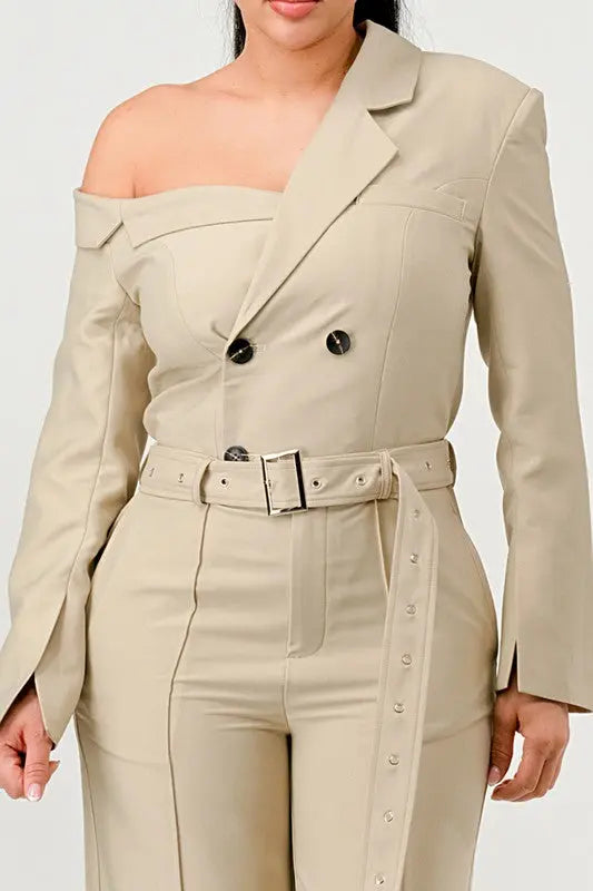 Savannah Elegance Trench Jumpsuit Athina