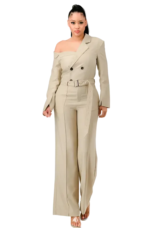 Savannah Elegance Trench Jumpsuit Athina