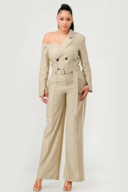 Savannah Elegance Trench Jumpsuit Athina