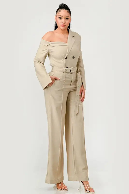 Savannah Elegance Trench Jumpsuit Athina