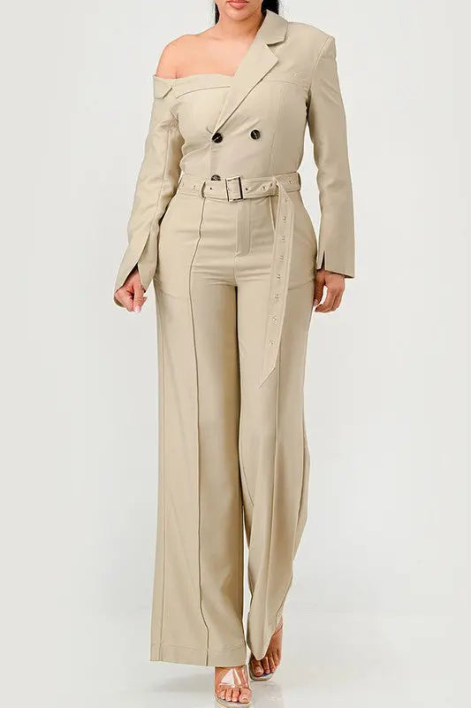 Savannah Elegance Trench Jumpsuit Athina