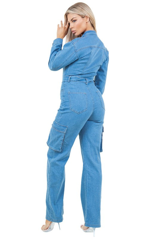 WOMEN DENIM SEXY JUMPSUIT - Pure Serenity DBA