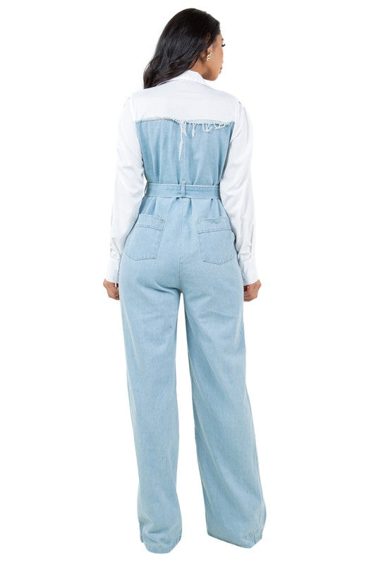 WOMEN FASHION DENIM JUMPSUIT - Pure Serenity DBA