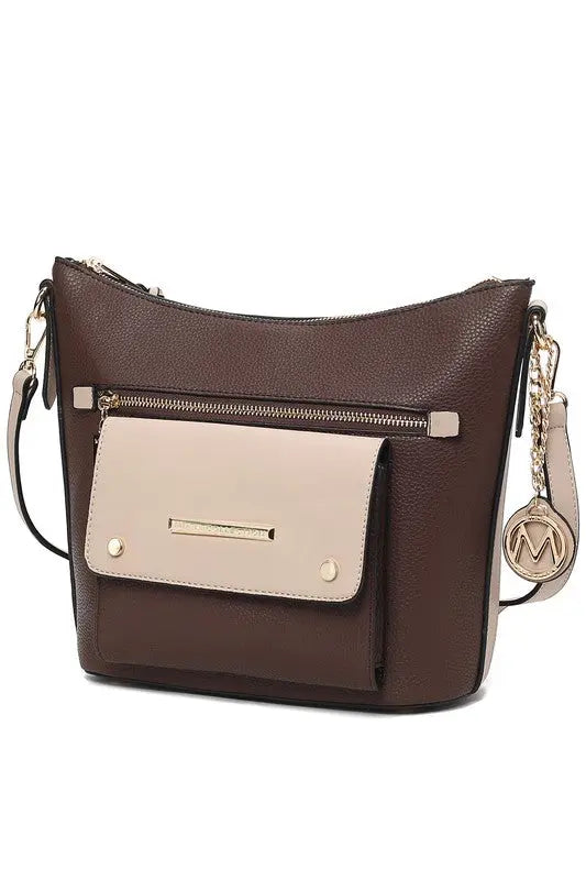 MKF Collection Bag Serenity Color Block Crossbody - Pure Serenity DBA