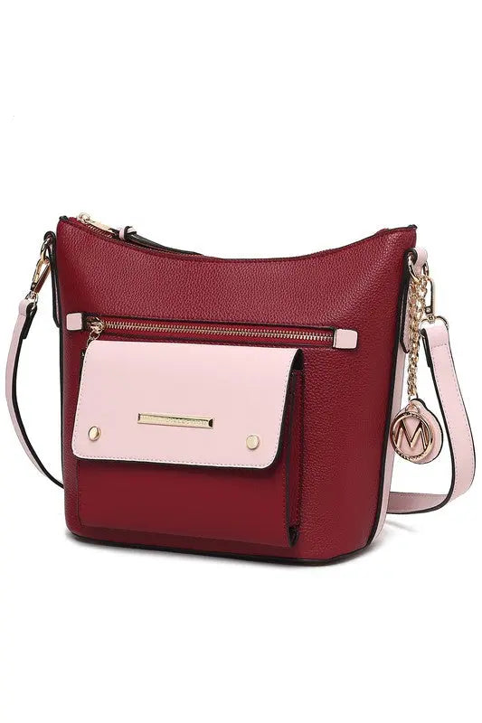 MKF Collection Bag Serenity Color Block Crossbody - Pure Serenity DBA