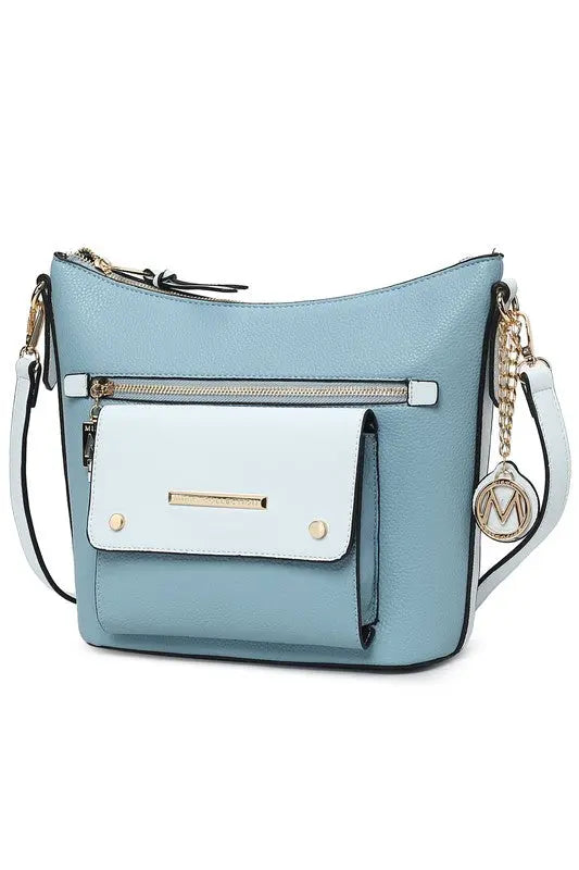 MKF Collection Bag Serenity Color Block Crossbody - Pure Serenity DBA