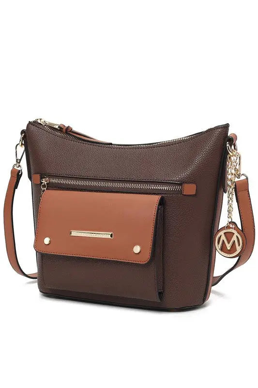 MKF Collection Bag Serenity Color Block Crossbody - Pure Serenity DBA