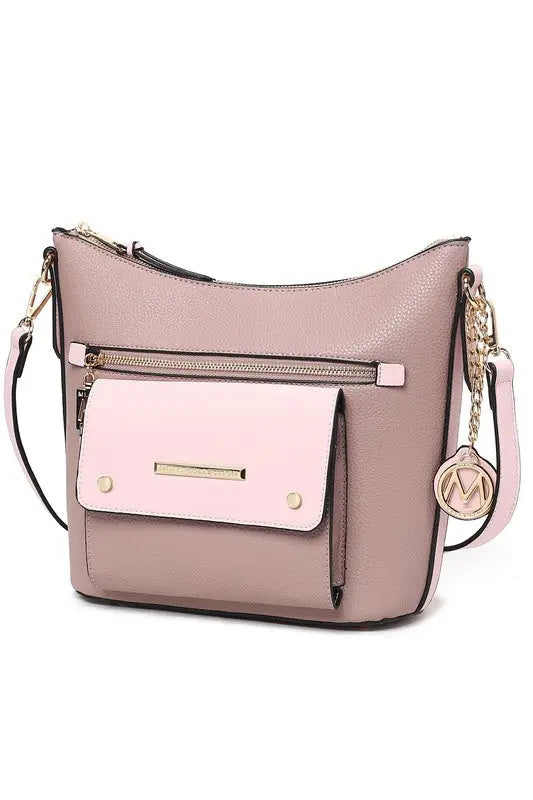 MKF Collection Bag Serenity Color Block Crossbody - Pure Serenity DBA