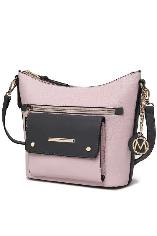 MKF Collection Bag Serenity Color Block Crossbody - Pure Serenity DBA