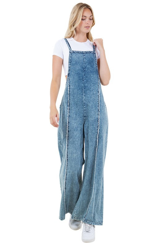 WOMEN FASHION DENIM JUMPSUIT - Pure Serenity DBA