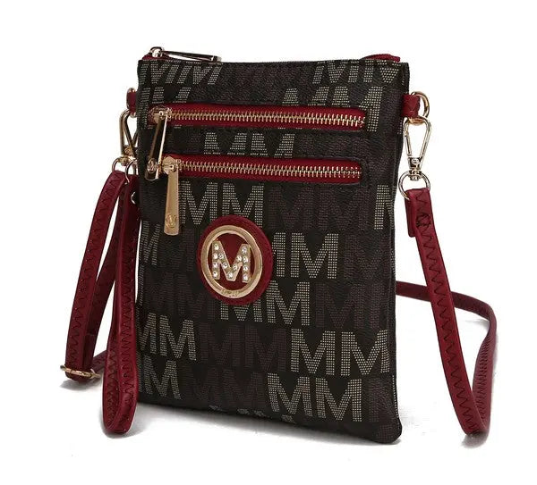 MKF Gaia Milan M Signature Crossbody by Mia K MKF Collection by Mia K