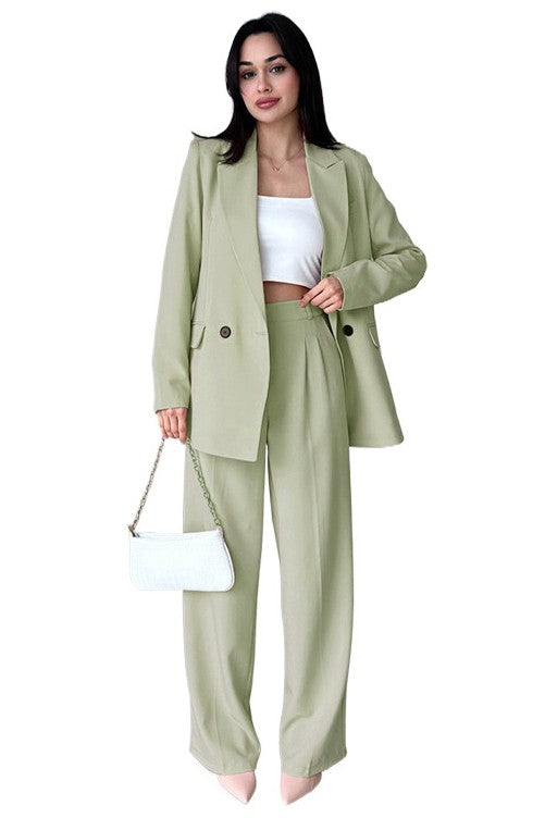 Women's Fashion Blazers Suit Set - Pure Serenity DBA