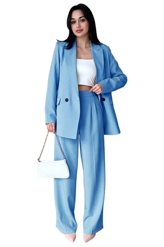 Women's Fashion Blazers Suit Set - Pure Serenity DBA