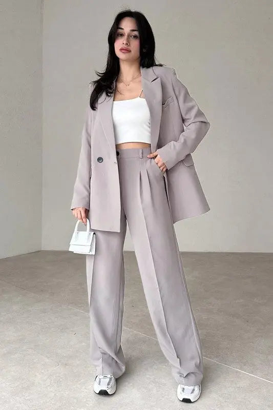 WOMEN FASHION BLAZERS SUIT SET By Claude