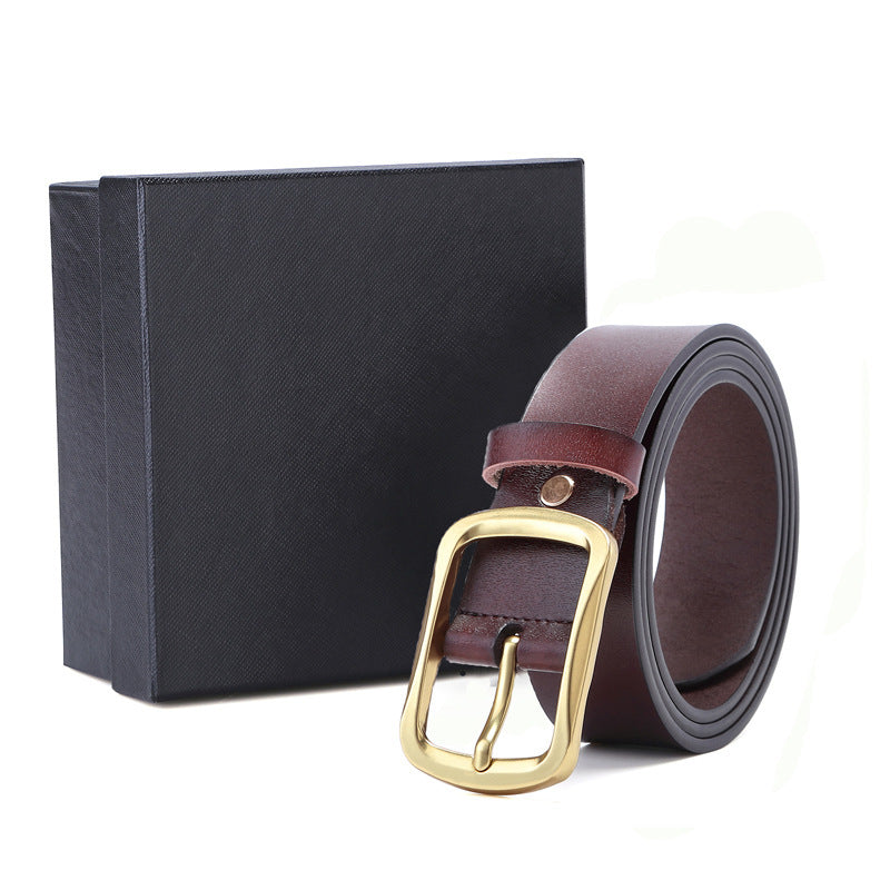 Fashion Automatic Buckle Leather Men's Belt - Pure Serenity DBA