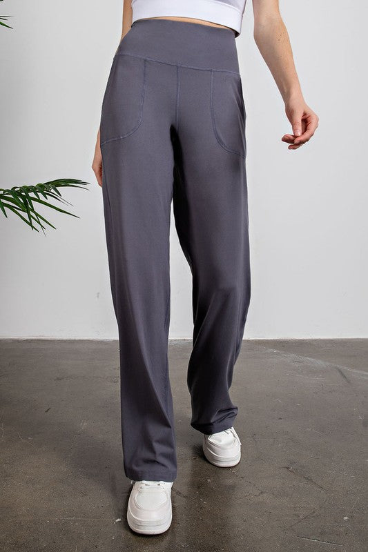 Butter Straight Leg Pants - Pure Serenity DBA