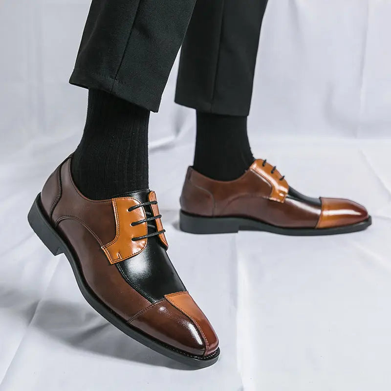 Color Matching Business Formal Wear Leather Shoes Heyang Industrial Co., Ltd