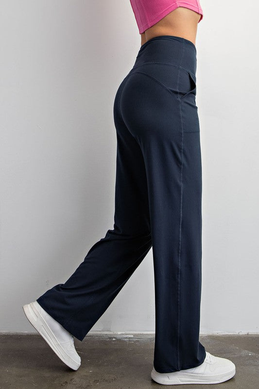 Butter Straight Leg Pants - Pure Serenity DBA