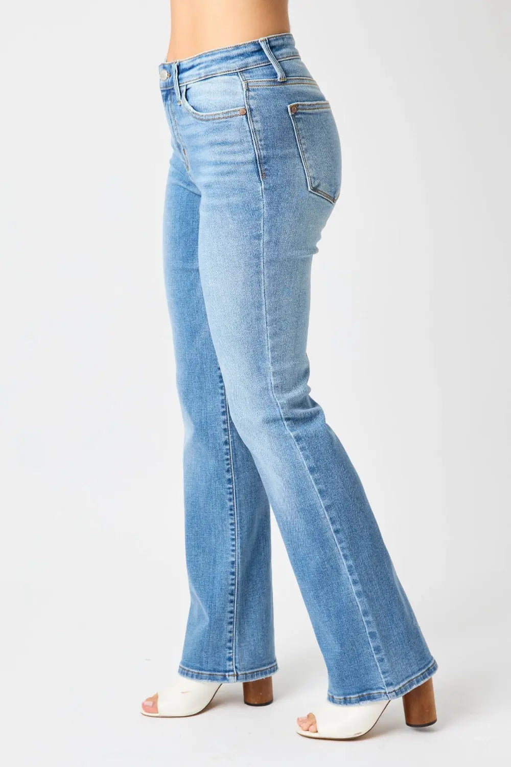 Judy Blue Full Size High Waist Straight Jeans Trendsi