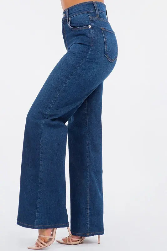 Wide Leg Jean in Dark Wash GJG Denim