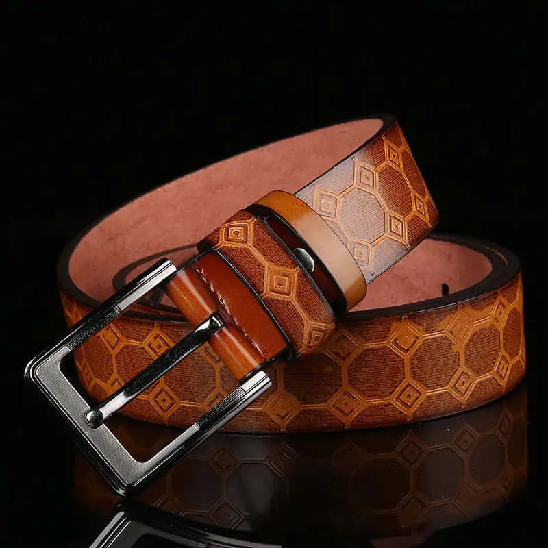 Hangzhou Qigang Trading Co Accessories Brown New Men's European and American Fashion Foreign Trade Explosion Belt