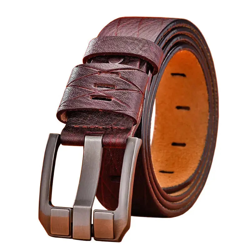 Hangzhou Qigang Trading Co Accessories Versatile Men's Leather Belt