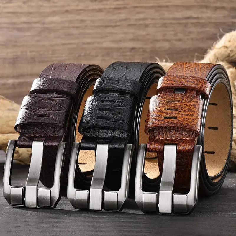 Hangzhou Qigang Trading Co Accessories Versatile Men's Leather Belt